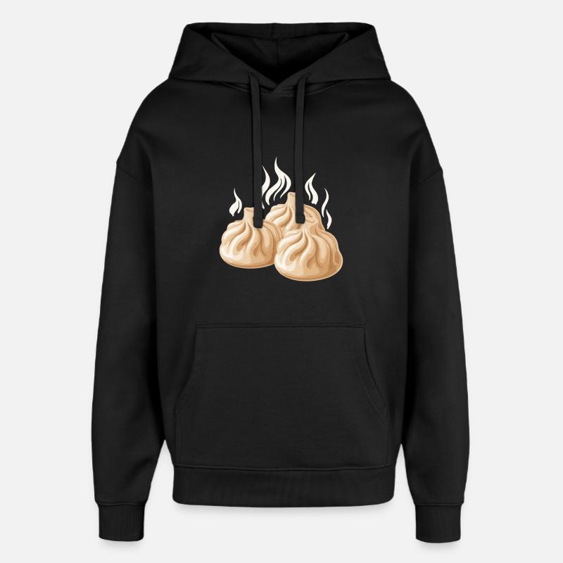 Conception de raviolis vapeur - Sweat à capuche unisexe Stanley/Stella Oversized - noir