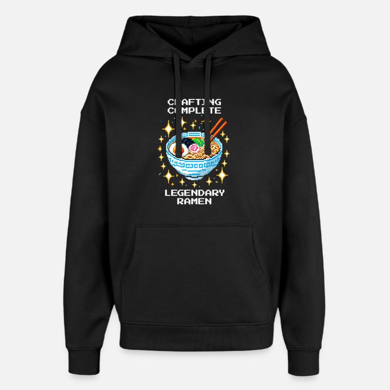 Fabrication terminée : Ramen légendaire - Sweat à capuche unisexe Stanley/Stella Oversized - noir