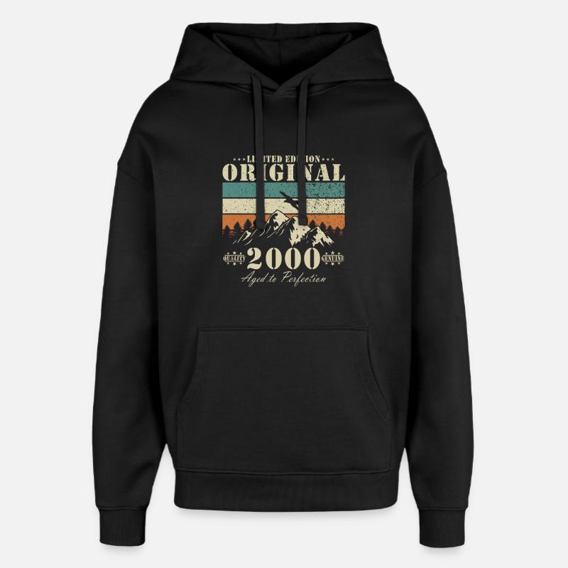 Original limité 2000 – Art mature - Sweat à capuche unisexe Stanley/Stella Oversized - noir