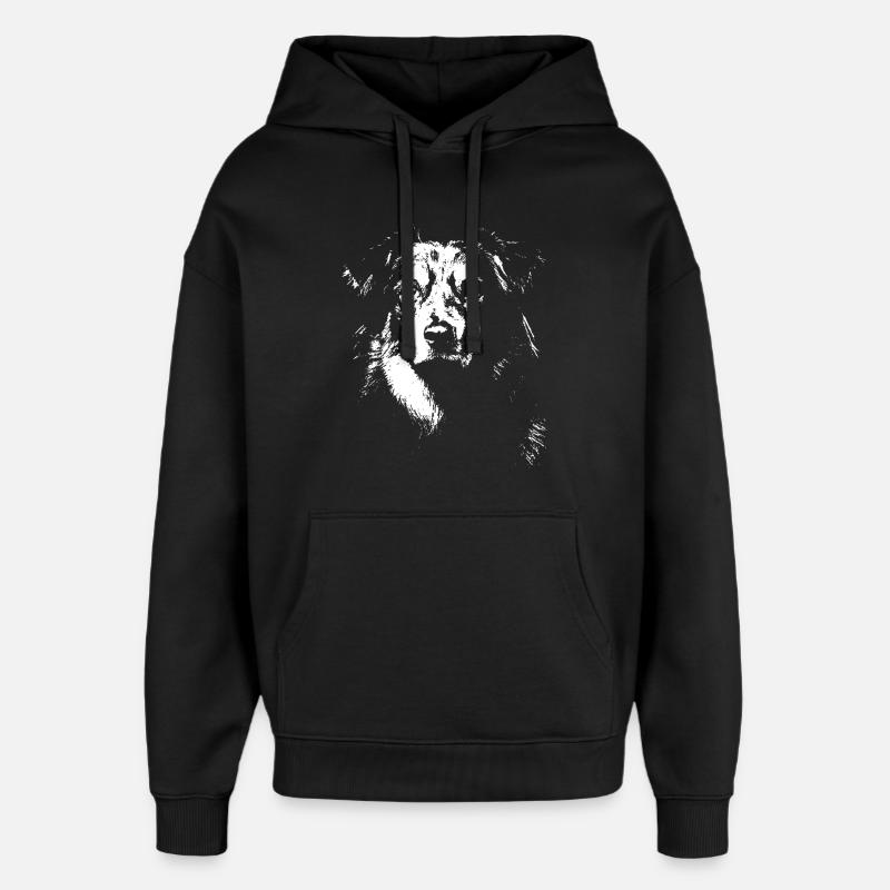 Berger Australien T-shirt unique - Sweat à capuche unisexe Stanley/Stella Oversized - noir