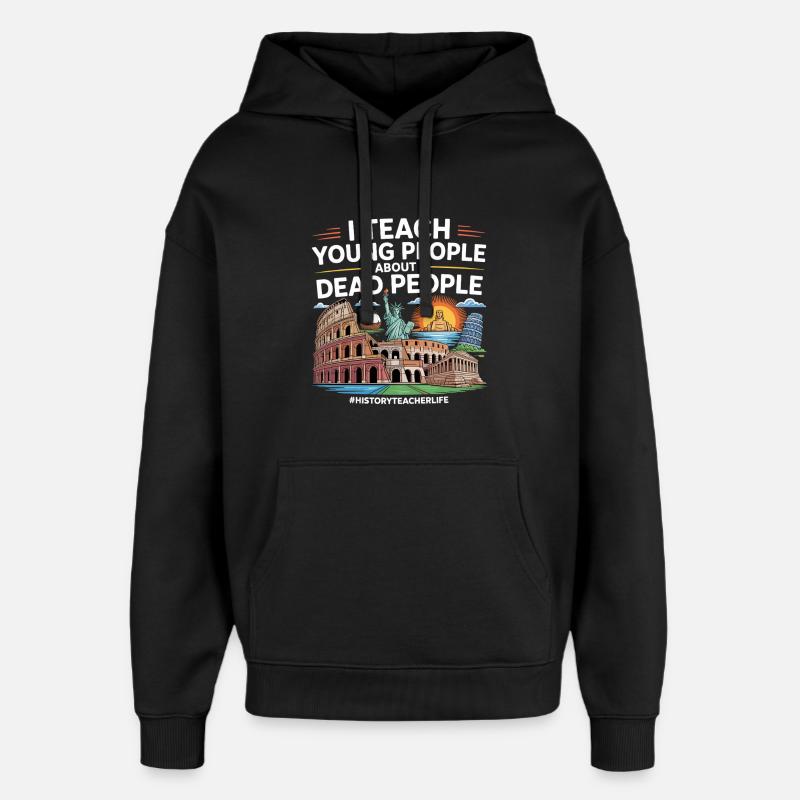 Geschichte - Oversized Unisex Hoodie von Stanley/Stella - Schwarz