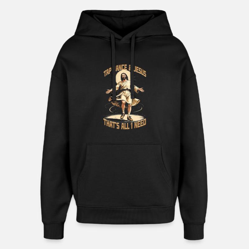 Stepptanz Stepptänzer Stepptänzerin Stepper - Oversized Unisex Hoodie von Stanley/Stella - Schwarz