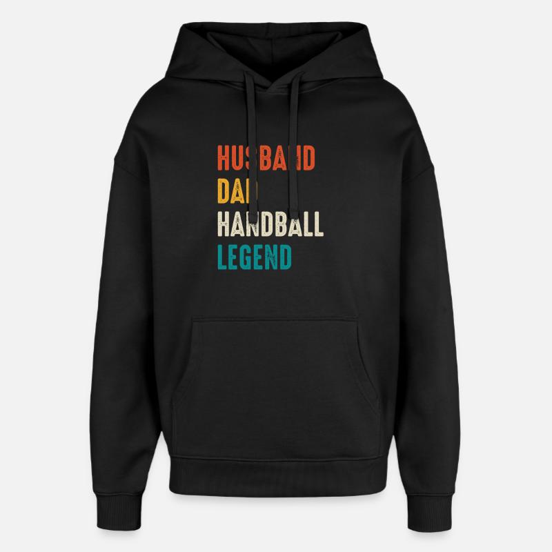 Handball Legende Vater Ehemann - Oversized Unisex Hoodie von Stanley/Stella - Schwarz
