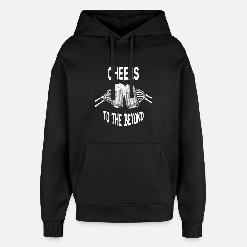 Stoß ins Jenseits - Oversized Unisex Hoodie von Stanley/Stella - Schwarz