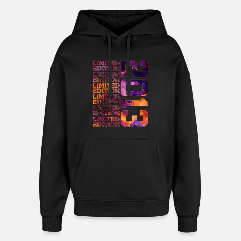 13E ANNIVERSAIRE ÉDITION LIMITÉE 2013 - Sweat à capuche unisexe Stanley/Stella Oversized - noir