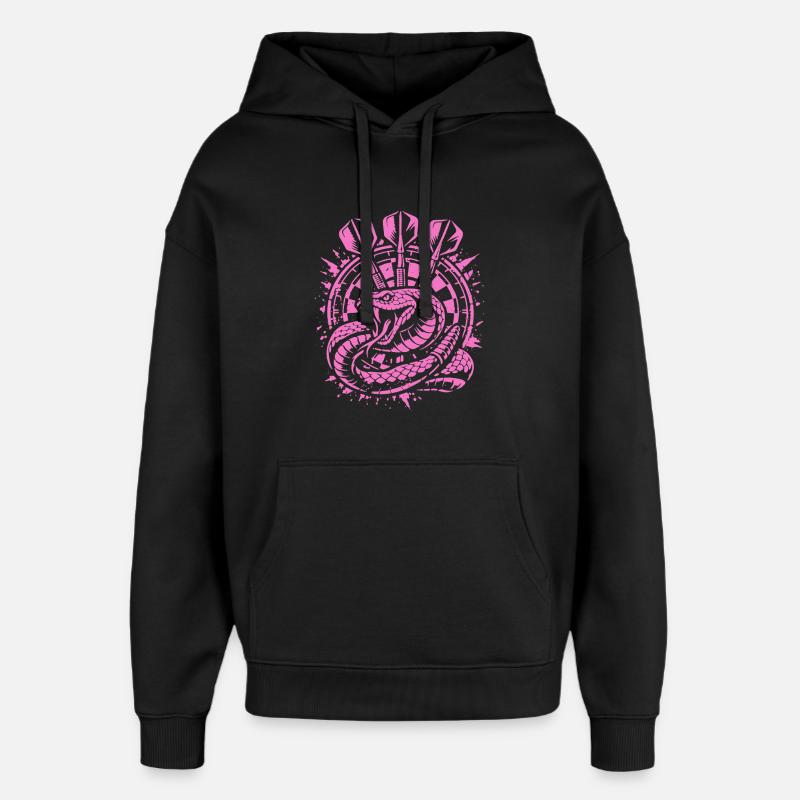 Fléchettes | Secouez la planche, Klapperschlange - Sweat à capuche unisexe Stanley/Stella Oversized - noir
