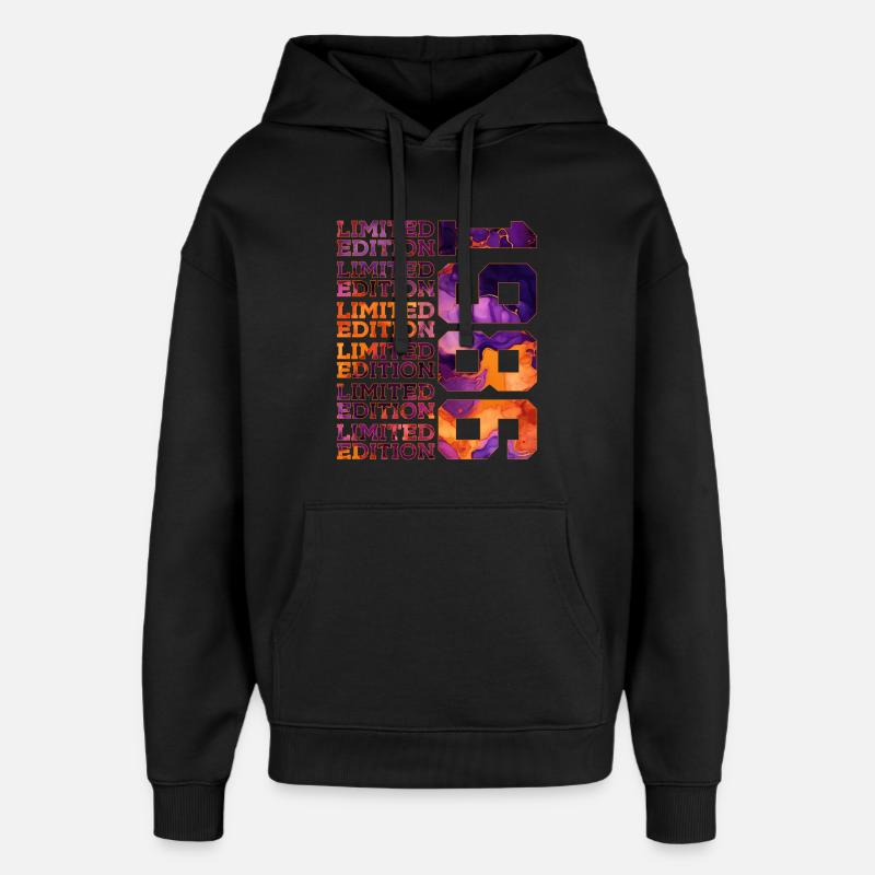 40E ANNIVERSAIRE ÉDITION LIMITÉE 1986 - Sweat à capuche unisexe Stanley/Stella Oversized - noir
