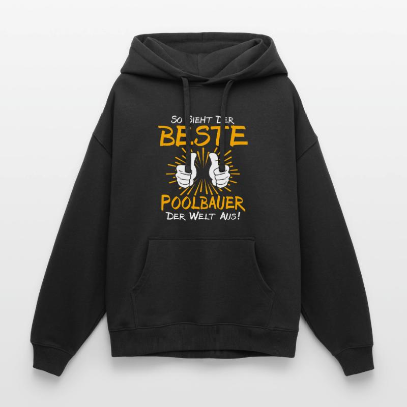 Pool Builder Gift Idea Oversized Unisex Hoodie by Stanley/Stella
