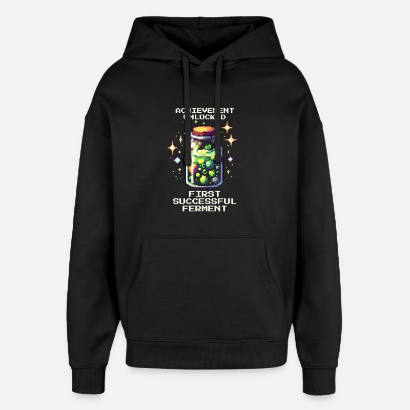 Fermentation réussie | Fermentation et stockage - Sweat à capuche unisexe Stanley/Stella Oversized - noir