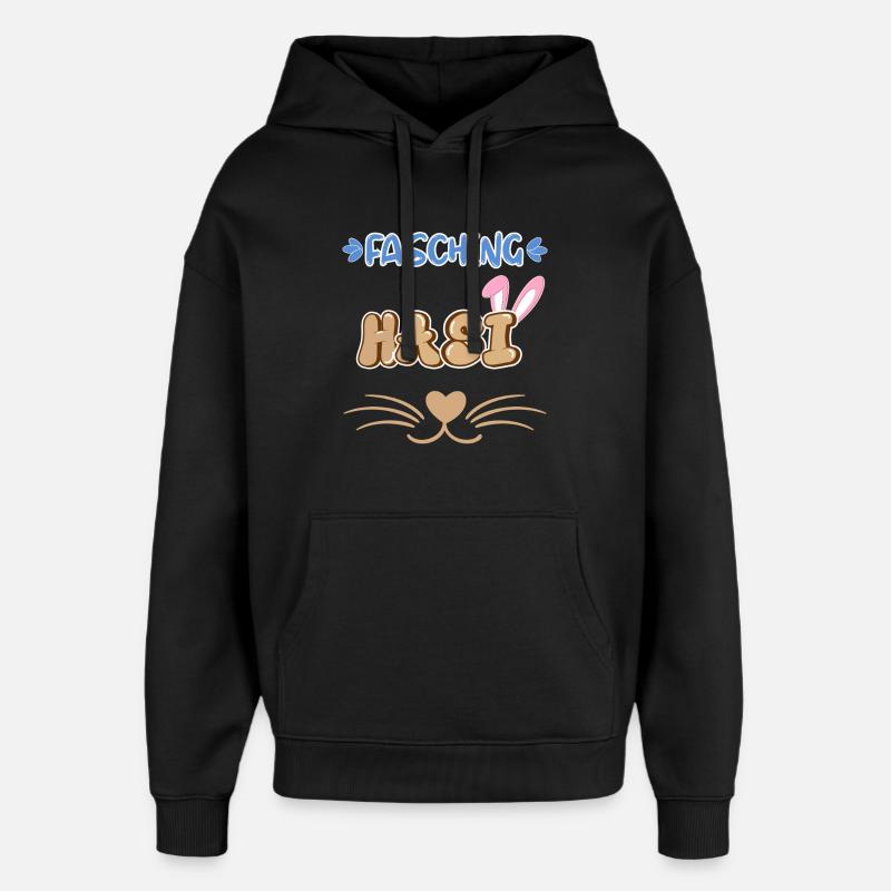 Déguisement de carnaval Bunny Wanny - Sweat à capuche unisexe Stanley/Stella Oversized - noir