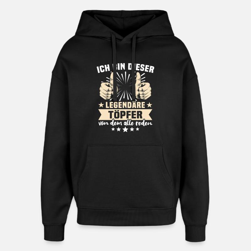 Dictons de Töpfer - Sweat à capuche unisexe Stanley/Stella Oversized - noir
