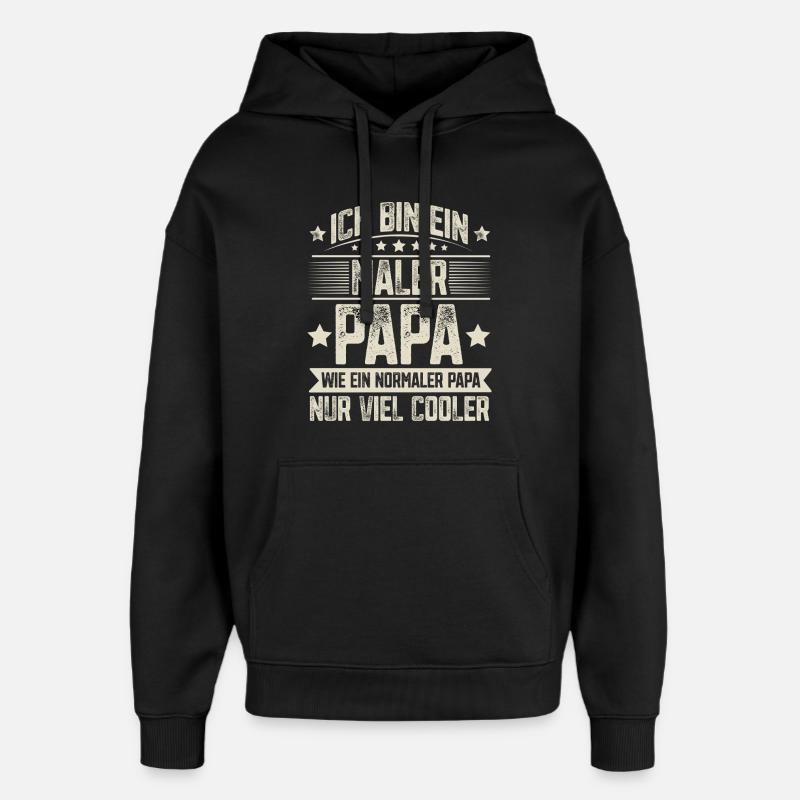 Maler Papa - Oversized Unisex Hoodie von Stanley/Stella - Schwarz