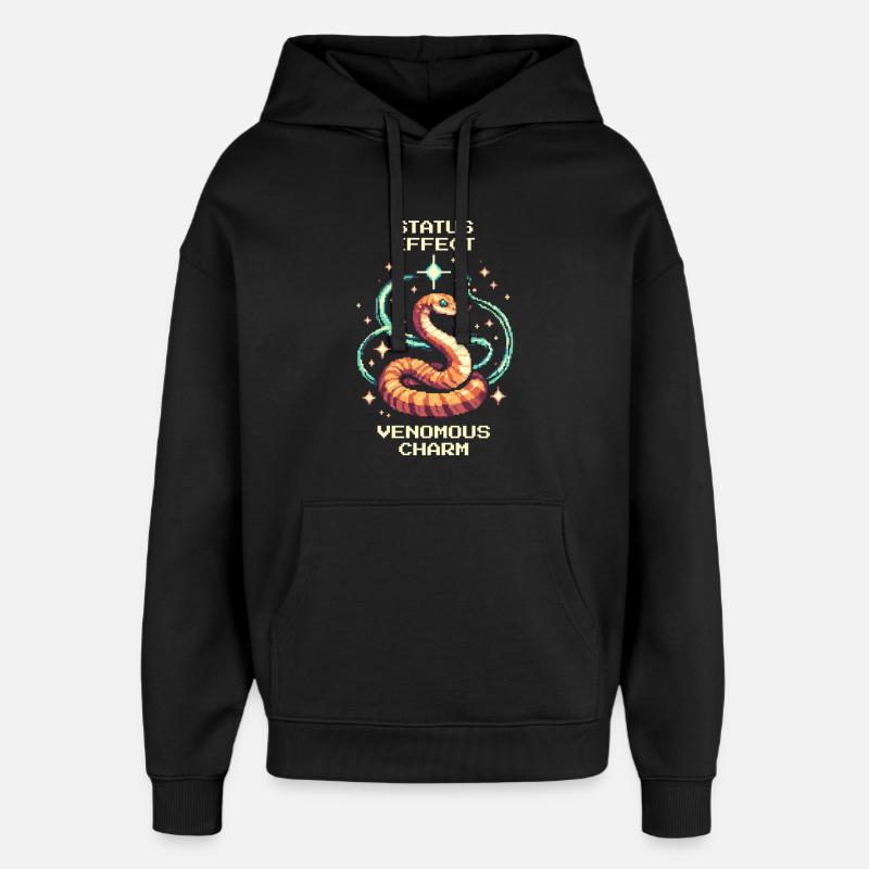 Giftiger Charme | Schlange Status Effekt - Oversized Unisex Hoodie von Stanley/Stella - Schwarz