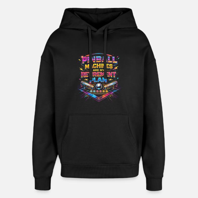 Joueur de flipper - Sweat à capuche unisexe Stanley/Stella Oversized - noir