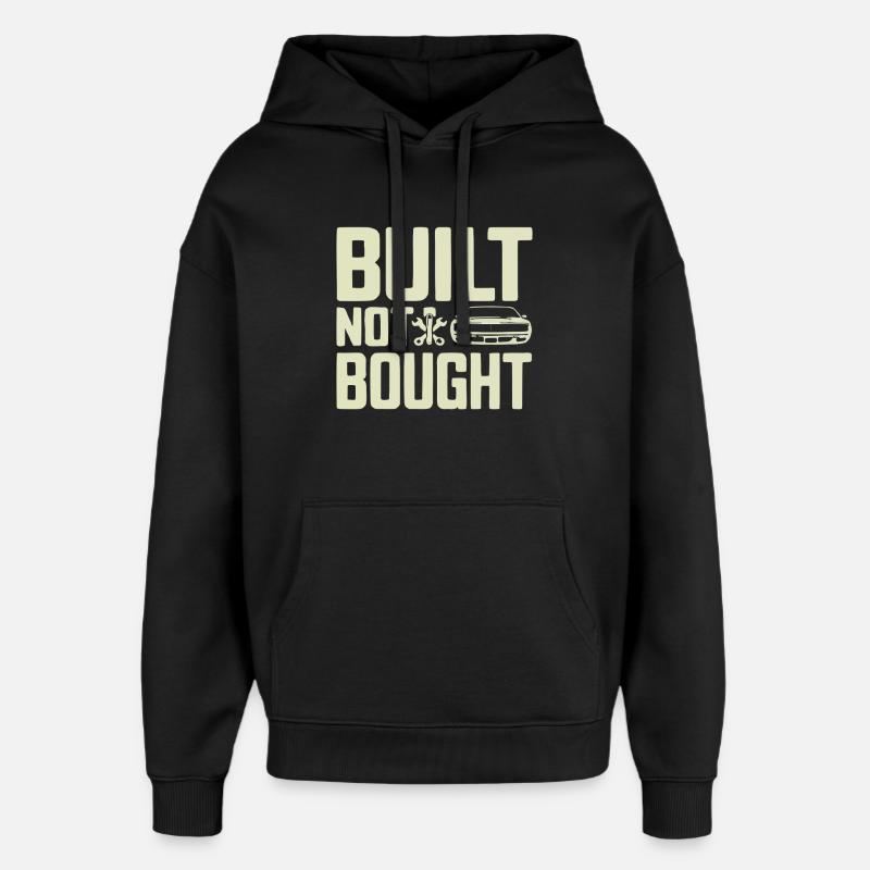 Built Not Bought Schrauber Statement - Oversized Unisex Hoodie von Stanley/Stella - Schwarz