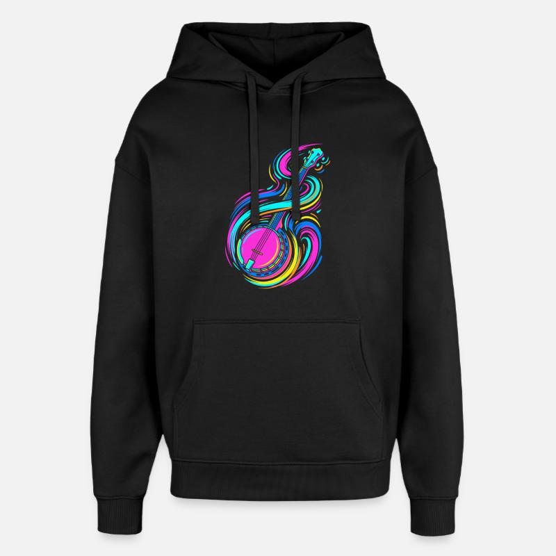 Banjo - Sweat à capuche unisexe Stanley/Stella Oversized - noir