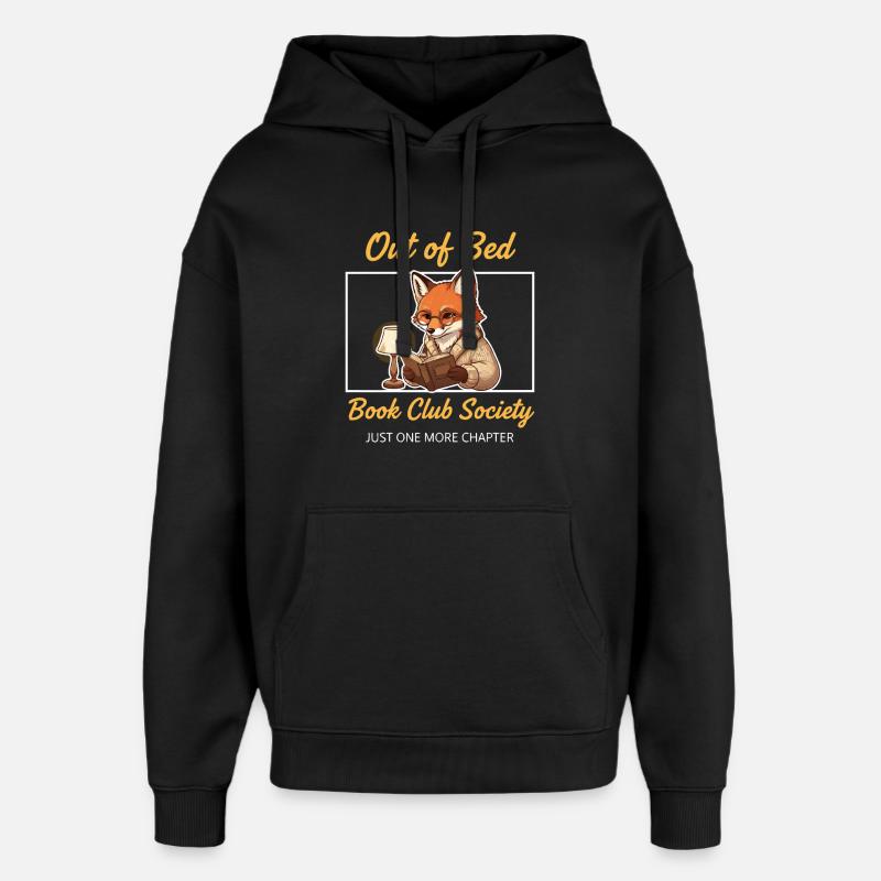 Lire les livres de Fox - Sweat à capuche unisexe Stanley/Stella Oversized - noir
