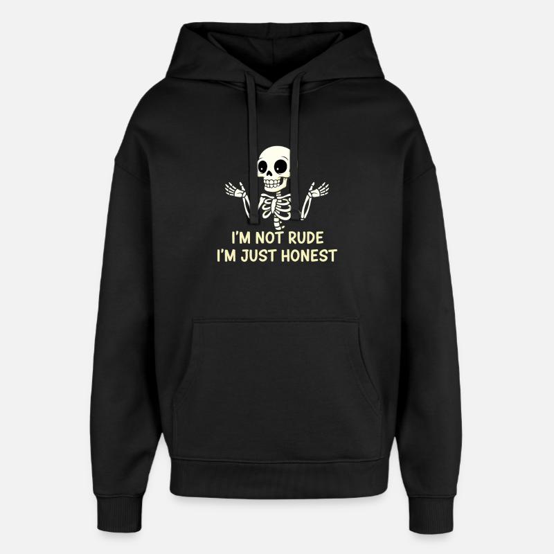 Squelette : pas extravagant - Sweat à capuche unisexe Stanley/Stella Oversized - noir