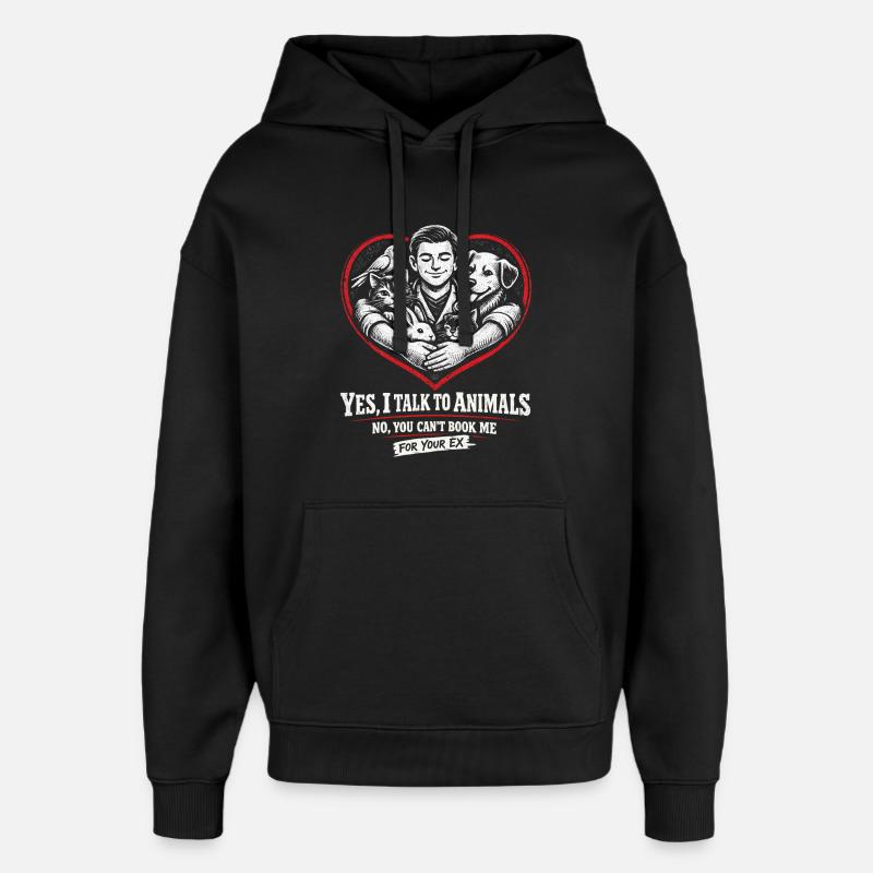 Vétérinaire Vétérinaire - Sweat à capuche unisexe Stanley/Stella Oversized - noir