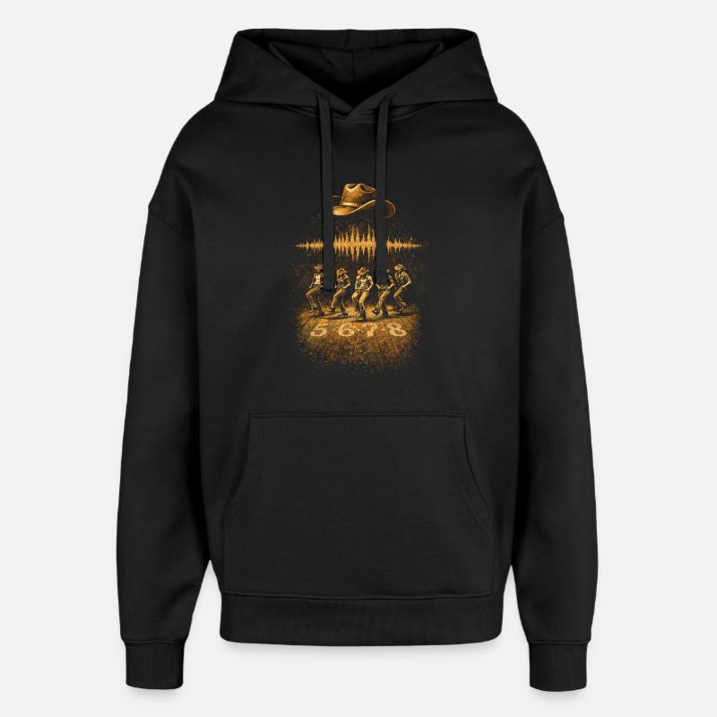 Danseur en ligne 5678 - Sweat à capuche unisexe Stanley/Stella Oversized - noir