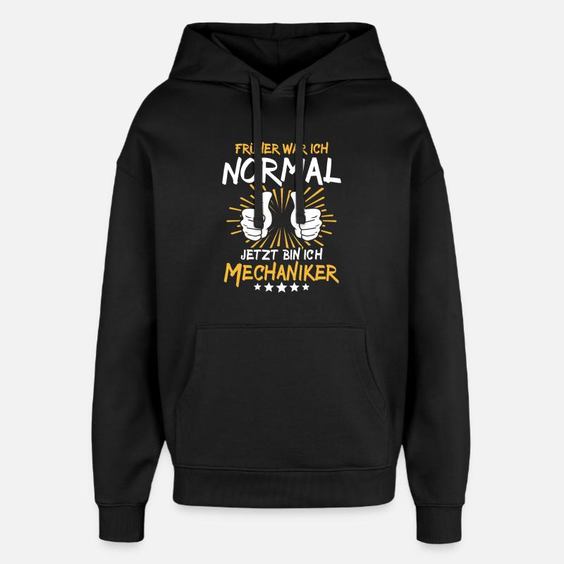 Diction du mécanicien - Sweat à capuche unisexe Stanley/Stella Oversized - noir