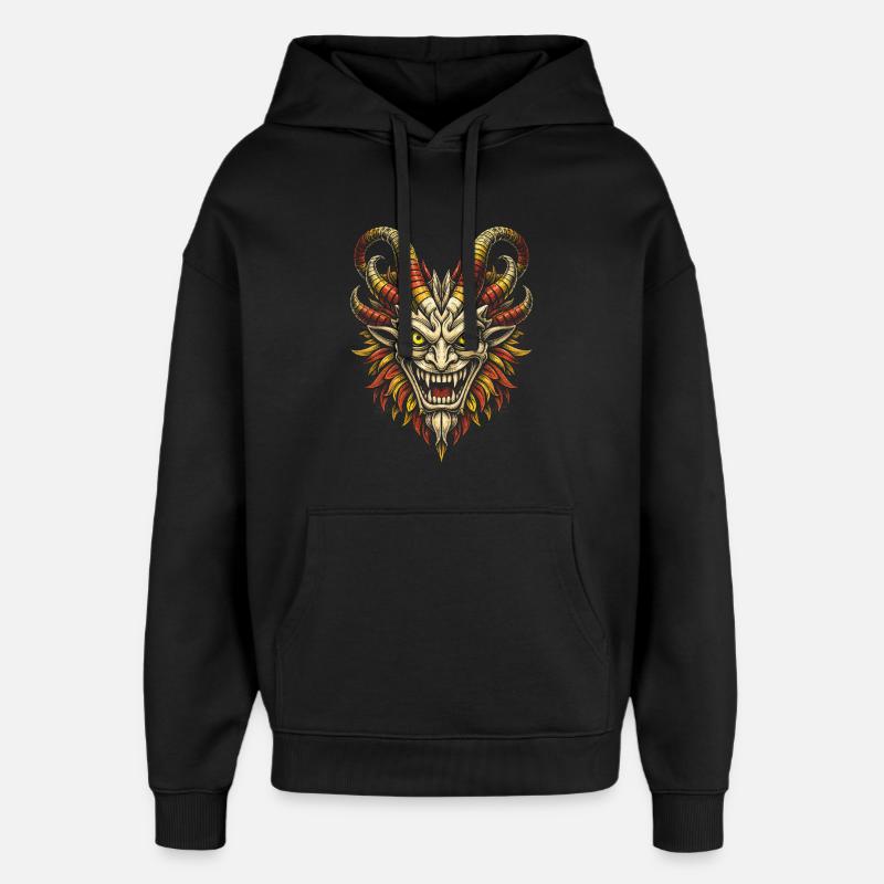 Dominicain - Sweat à capuche unisexe Stanley/Stella Oversized - noir