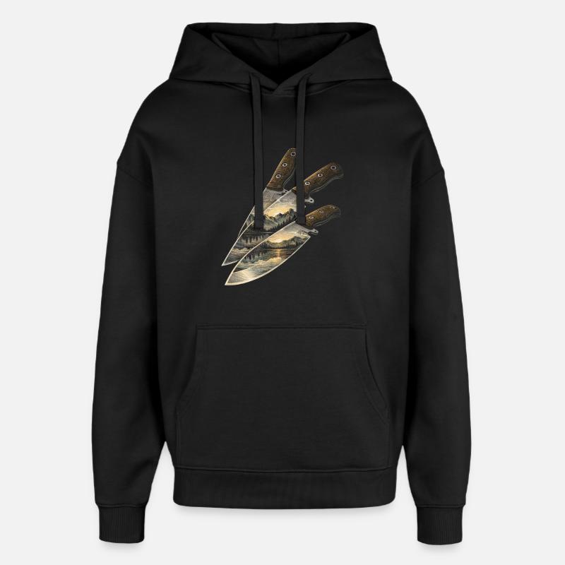 Prepper Survivalists - Oversized Unisex Hoodie by Stanley/Stella - black