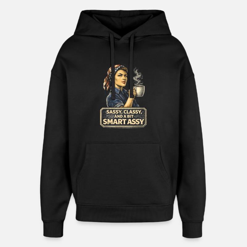Féminisme Féministe Féministe - Sweat à capuche unisexe Stanley/Stella Oversized - noir