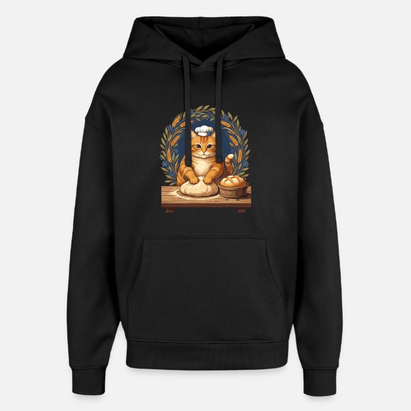 Levain pâtisser pâtisserie Baker Levain - Sweat à capuche unisexe Stanley/Stella Oversized - noir