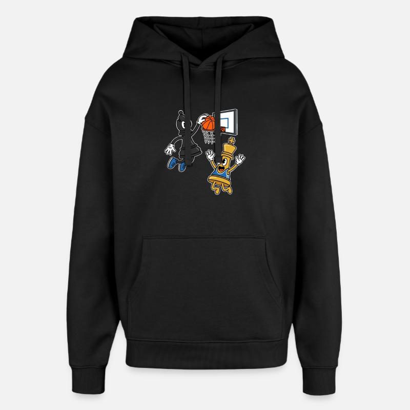 Échec et mat Basket - Sweat à capuche unisexe Stanley/Stella Oversized - noir