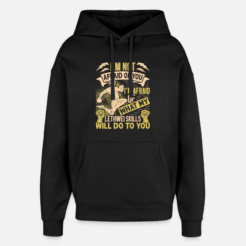 Burmesischer Boxer Lethwei-Ausbilder in Myanmar - Oversized Unisex Hoodie von Stanley/Stella - Schwarz