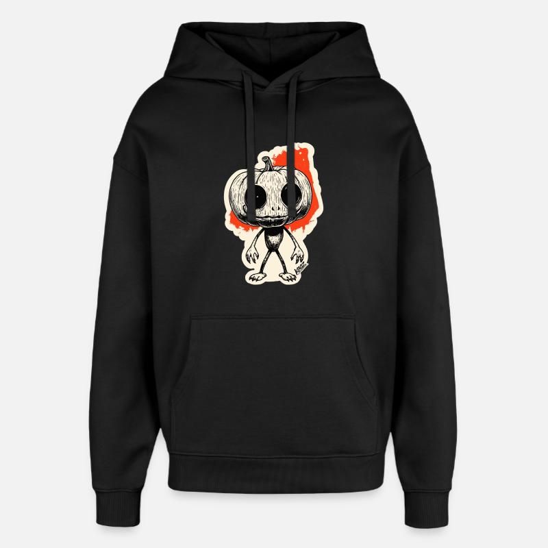 Citrouille Grimpeuse de la Nuit - Sweat à capuche unisexe Stanley/Stella Oversized - noir
