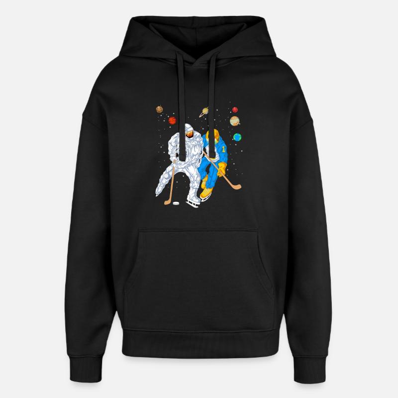Maillot de hockey spatial Astronaut Alien - Sweat à capuche unisexe Stanley/Stella Oversized - noir