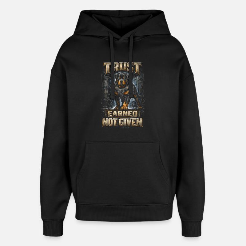 Chien Rottweiler - Sweat à capuche unisexe Stanley/Stella Oversized - noir