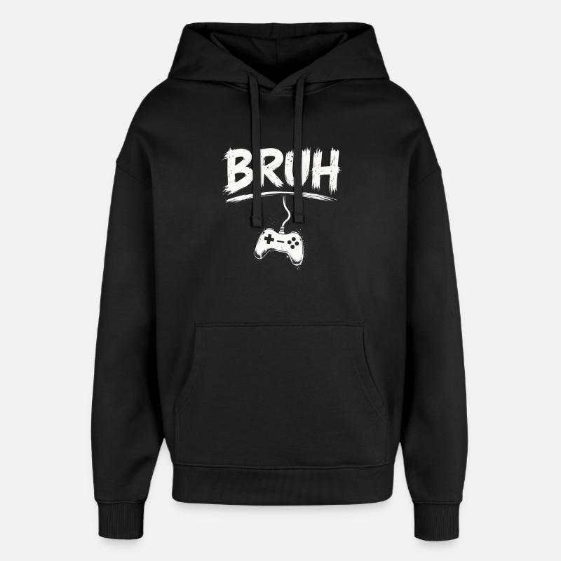 BRUH Gaming Controller Splash - Oversized Unisex Hoodie von Stanley/Stella - Schwarz