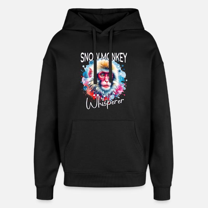 Schneeaffe Flüsterer - Oversized Unisex Hoodie von Stanley/Stella - Schwarz