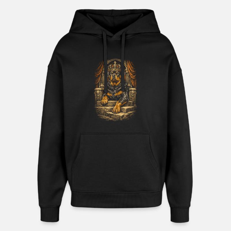 Chien Rottweiler - Sweat à capuche unisexe Stanley/Stella Oversized - noir