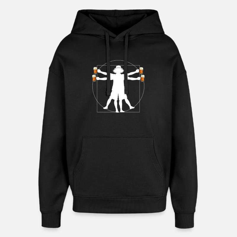 Malle Bier Mann - Oversized Unisex Hoodie von Stanley/Stella - Schwarz