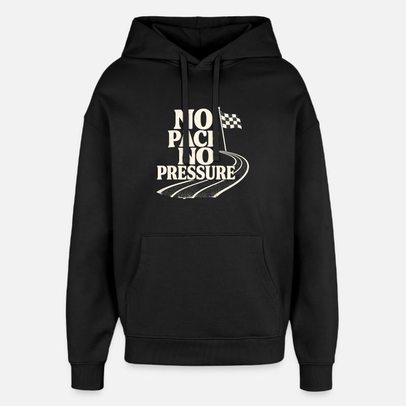 No Pace No Pressure - Oversized Unisex Hoodie von Stanley/Stella - Schwarz