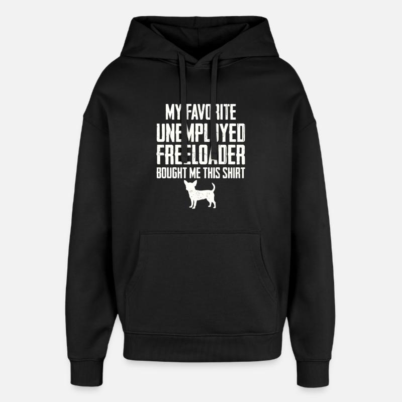 Drôle de Chihuahua Profiteur - Sweat à capuche unisexe Stanley/Stella Oversized - noir