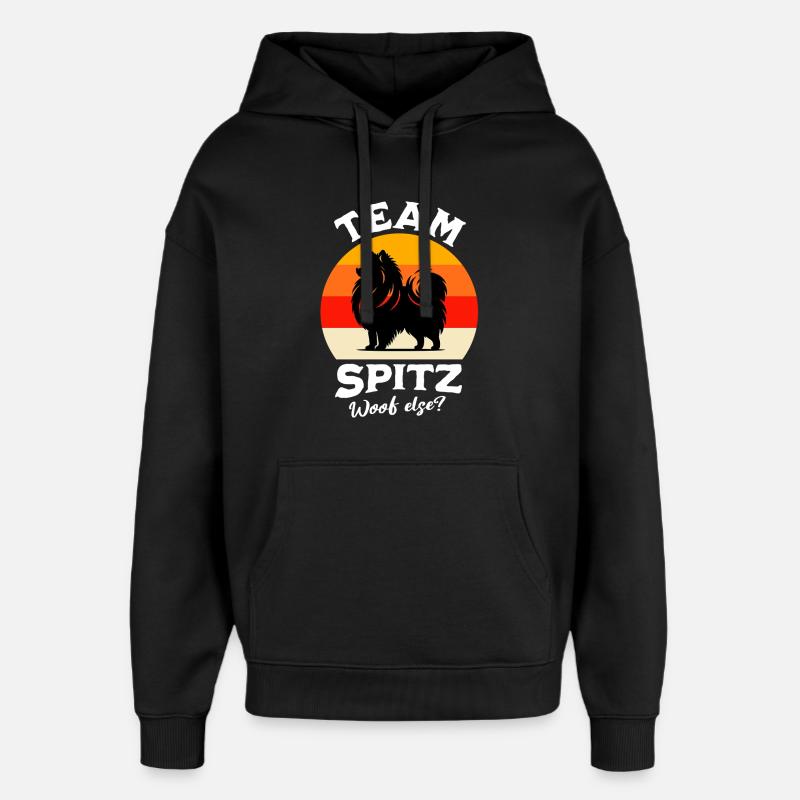 Team Spitz - Oversized Unisex Hoodie by Stanley/Stella - black