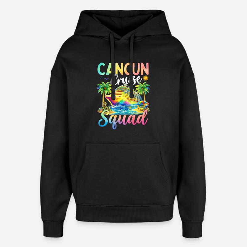 Cancun Cruise Squad - Oversized Unisex Hoodie von Stanley/Stella - Schwarz
