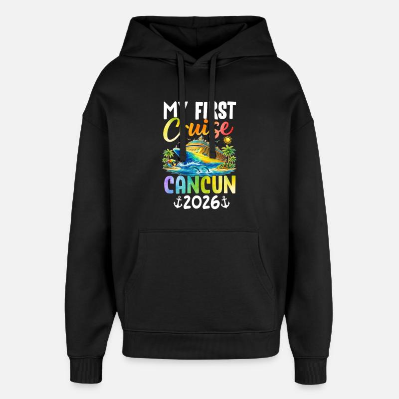 My First Cruise Cancun 2026 - Oversized Unisex Hoodie von Stanley/Stella - Schwarz