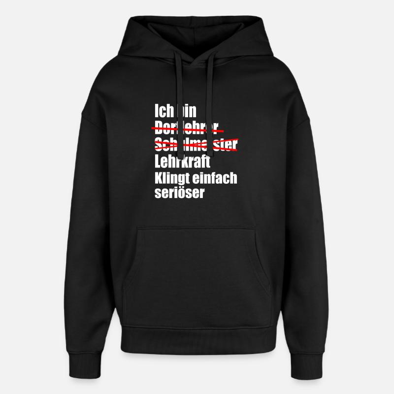 Lehrer Studium Abschluss bestanden - Oversized Unisex Hoodie von Stanley/Stella - Schwarz
