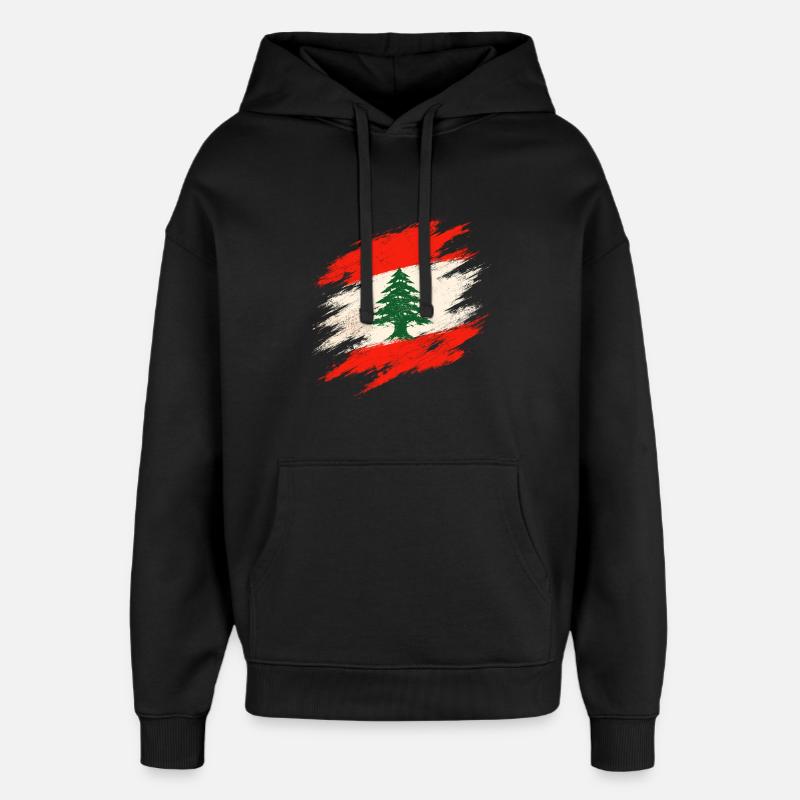 Libanon Libanese - Oversized Unisex Hoodie von Stanley/Stella - Schwarz