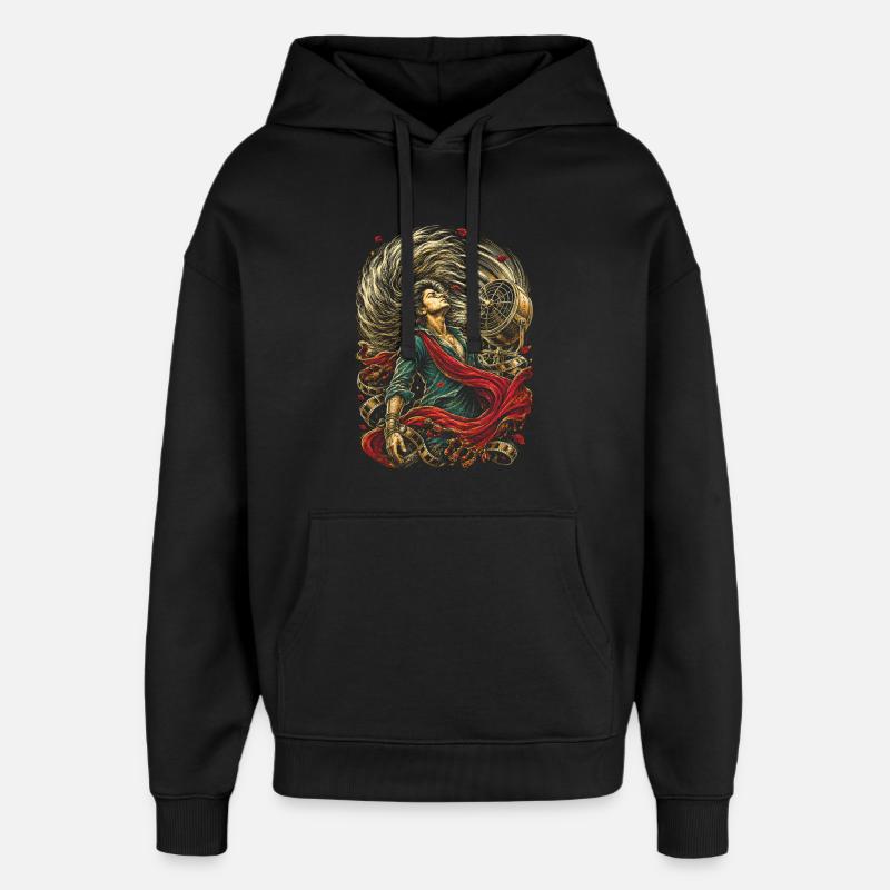 Bollywood - Oversized Unisex Hoodie by Stanley/Stella - black