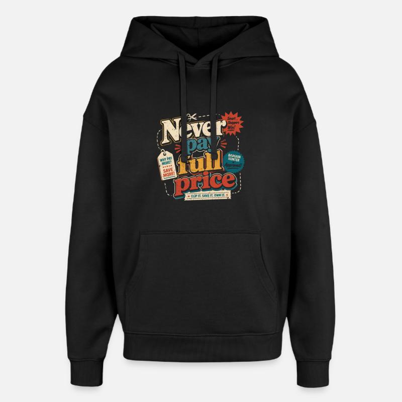 Coupons de réduction - Sweat à capuche unisexe Stanley/Stella Oversized - noir