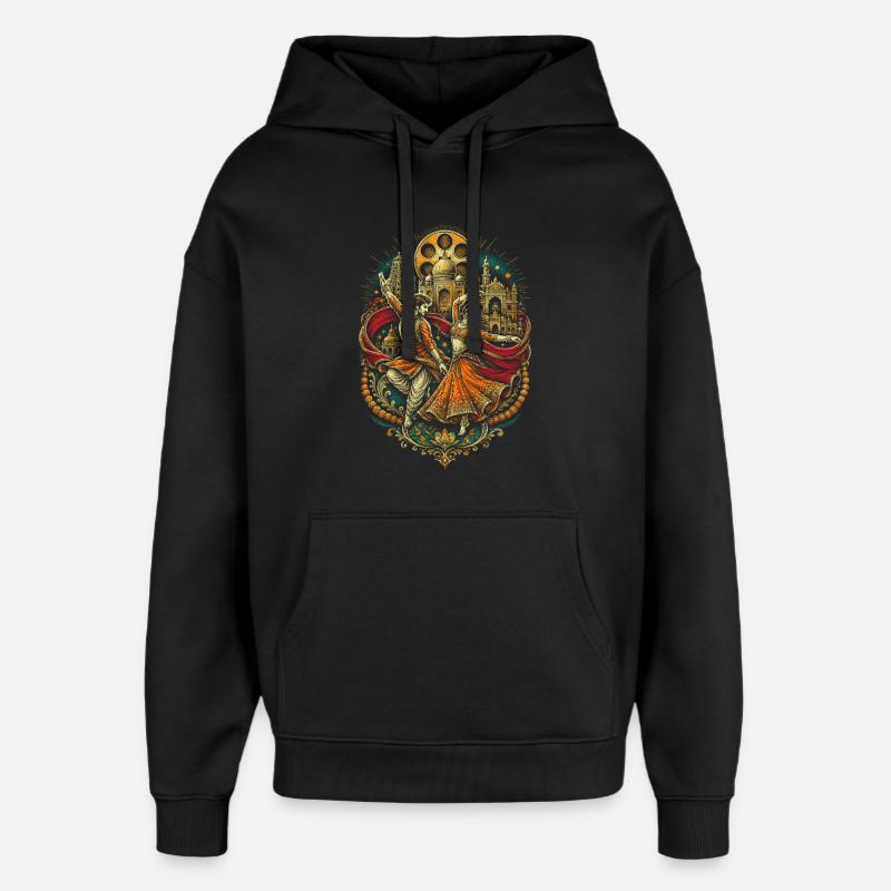 Bollywood - Sweat à capuche unisexe Stanley/Stella Oversized - noir