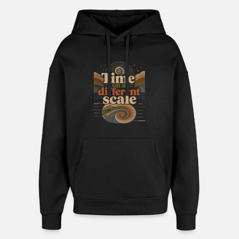 Géologue Géologue Géosciences - Sweat à capuche unisexe Stanley/Stella Oversized - noir