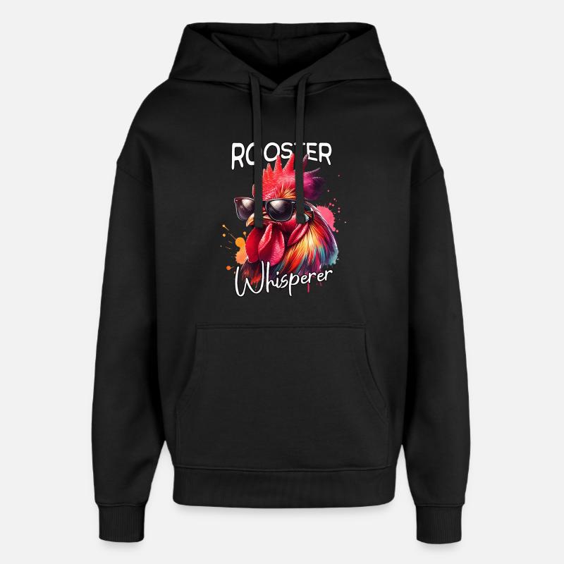 Le Murmureur de Coq - Sweat à capuche unisexe Stanley/Stella Oversized - noir